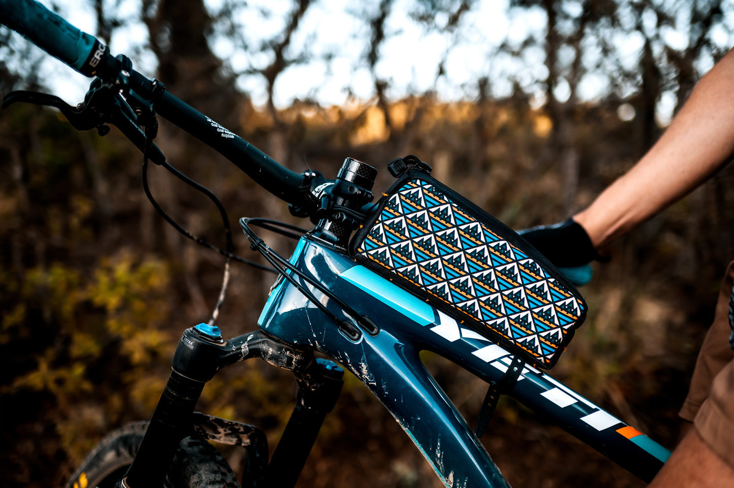 Mountain Mosaic Top Tube Bag