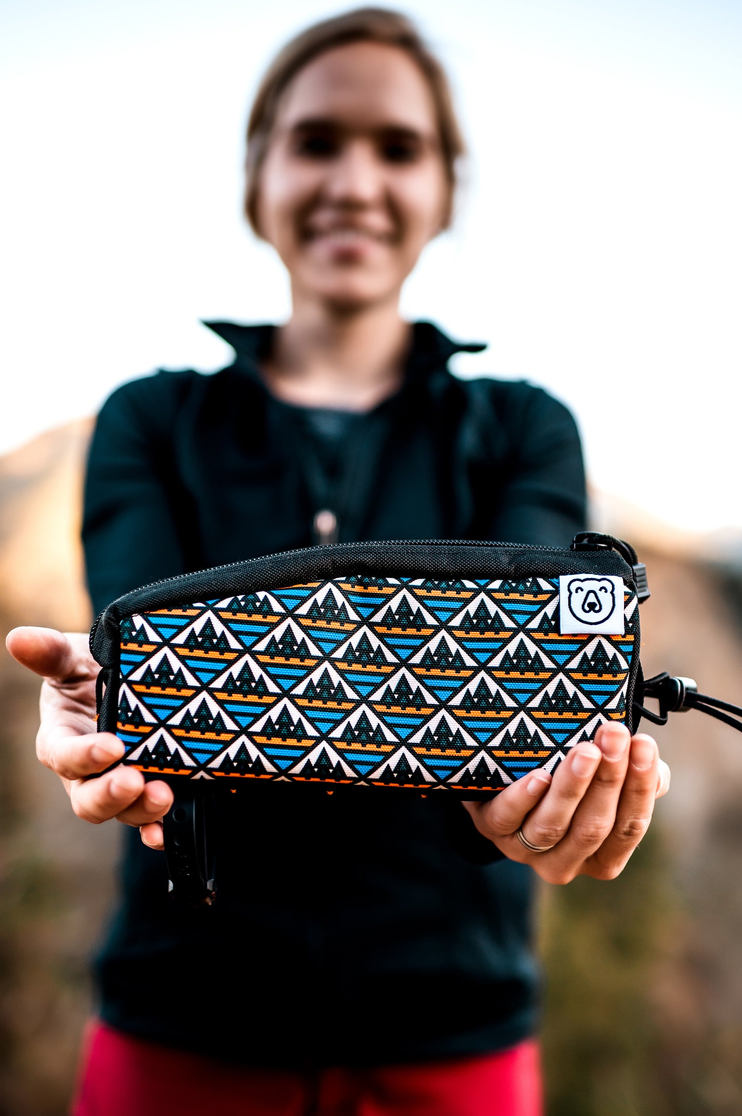 Mountain Mosaic Top Tube Bag
