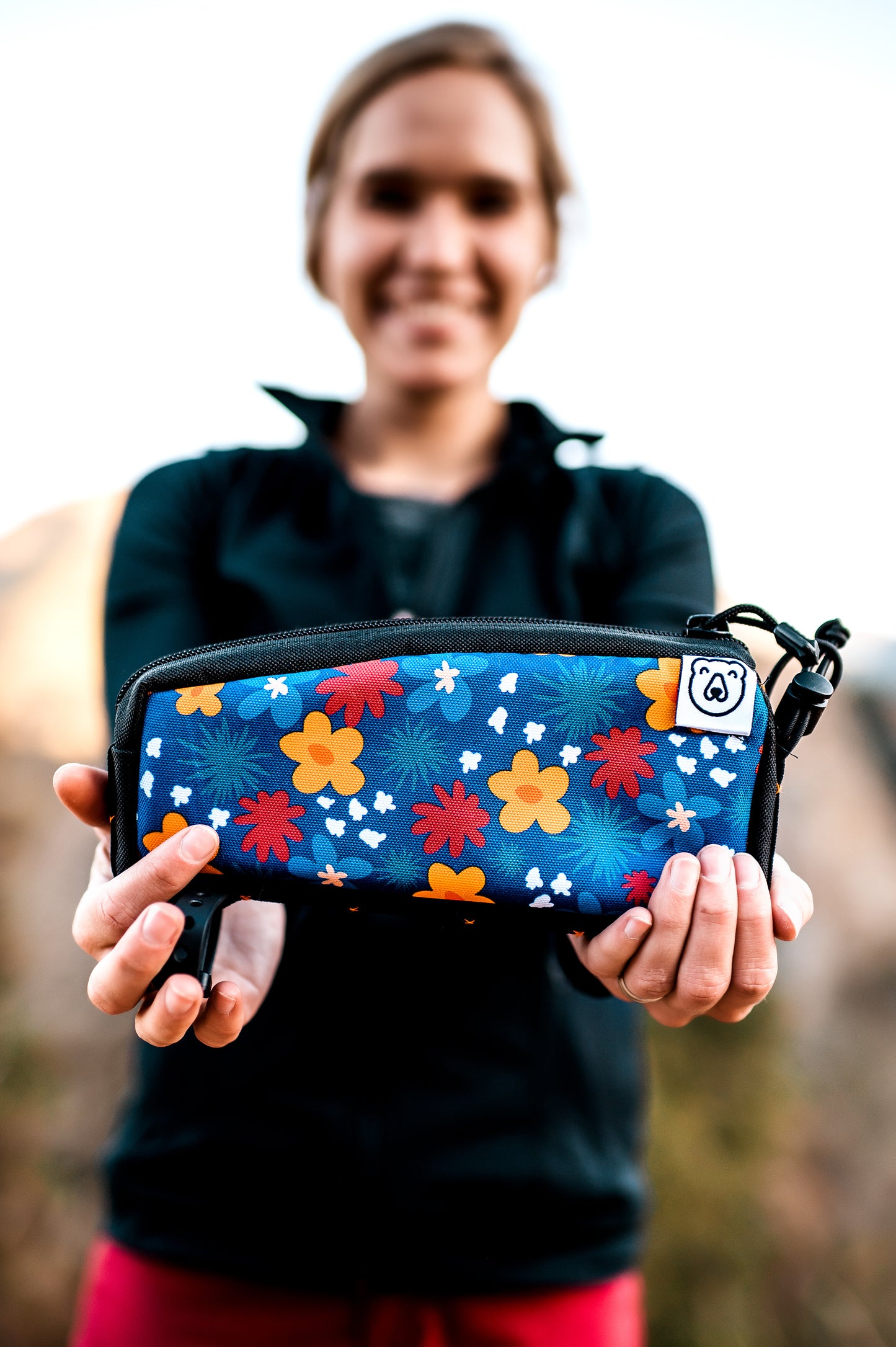 Funky Floral Top Tube Bag
